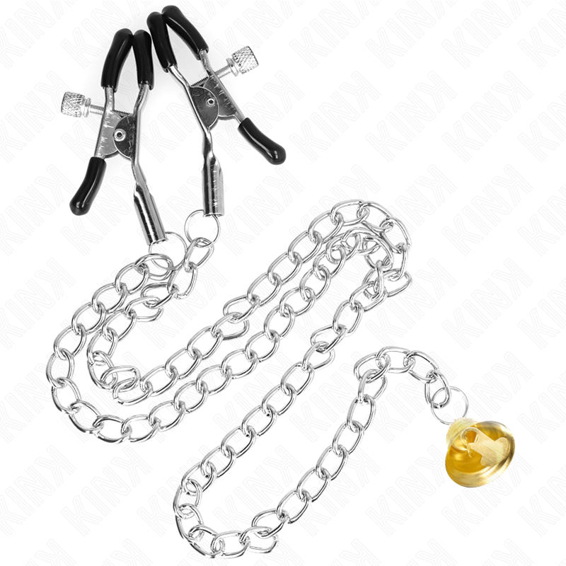 KINK - Pince à Tétons chaîne avec pendentif - 30 cm