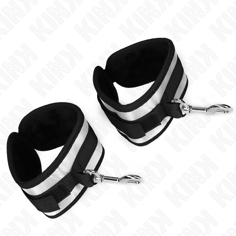 Bracelets de Poignets Néoprène Gris 23x5cm - Kink - KINK WRIST RESTRAINT