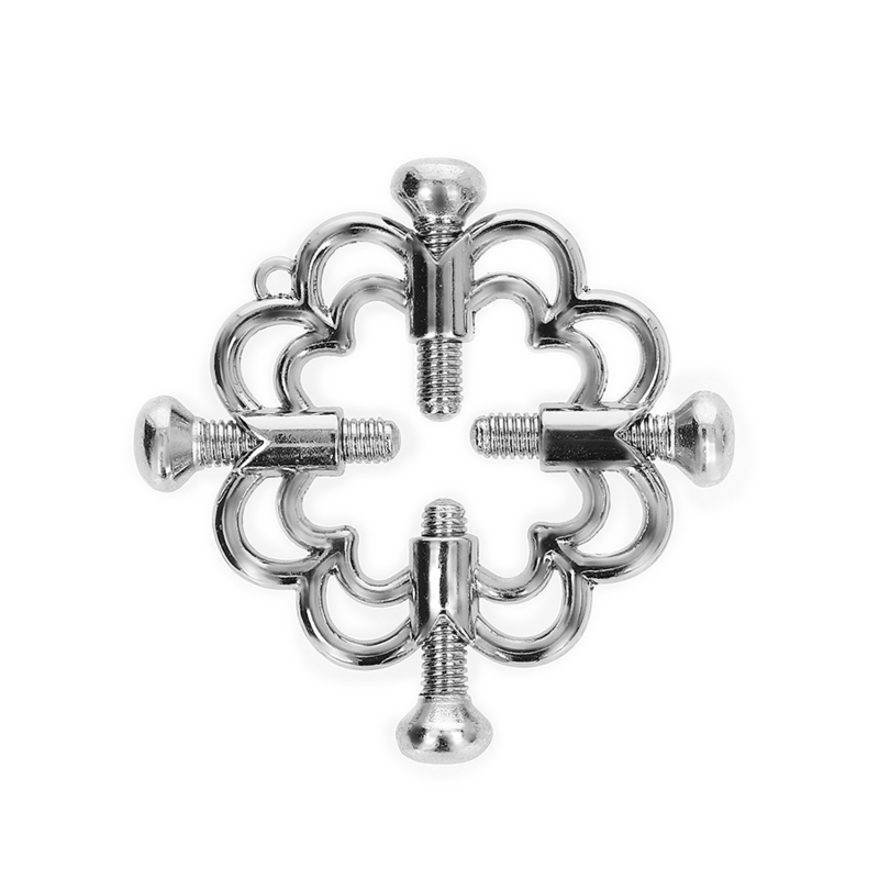 KINK – Pince à tétons réglables en métal avec design fleur