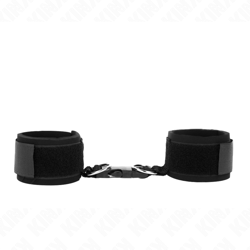 Menottes Néoprène Réglables Noires 22-34cm - KINK - KINK WRIST RESTRAINT