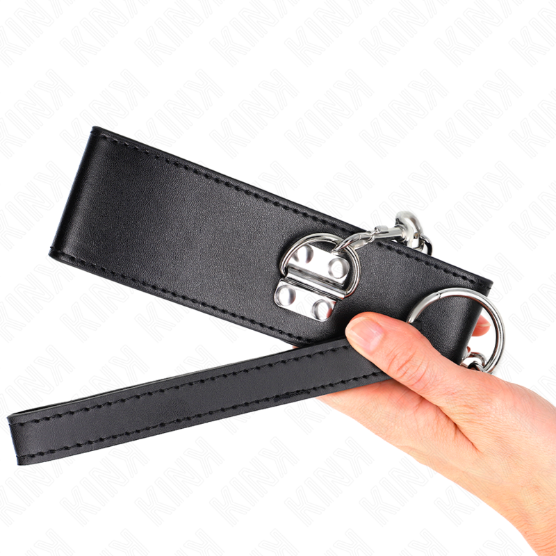 Collier avec Ceinture et Bracelet Noir Ajustable 65cm - KINK - KINK COLLAR & GAG