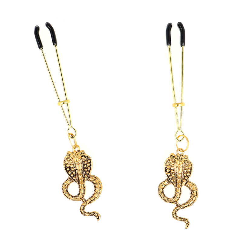KINK – Pinces à seins réglables avec pendentif Cobra