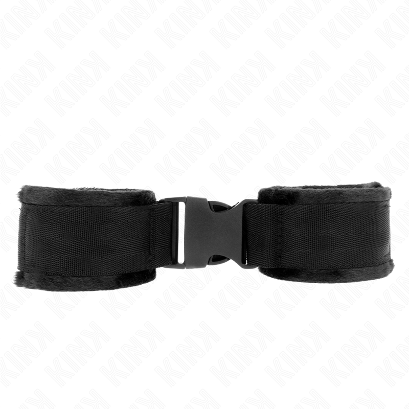 Menottes Nylon Rouge-Noir Ajustables - KINK - KINK WRIST RESTRAINT