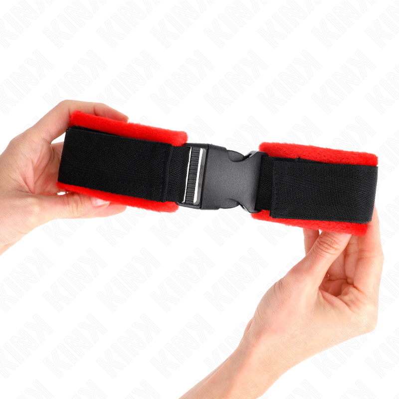 Bracelets BDSM Nylon Noir Ajustables 25-35cm - KINK - KINK WRIST RESTRAINT