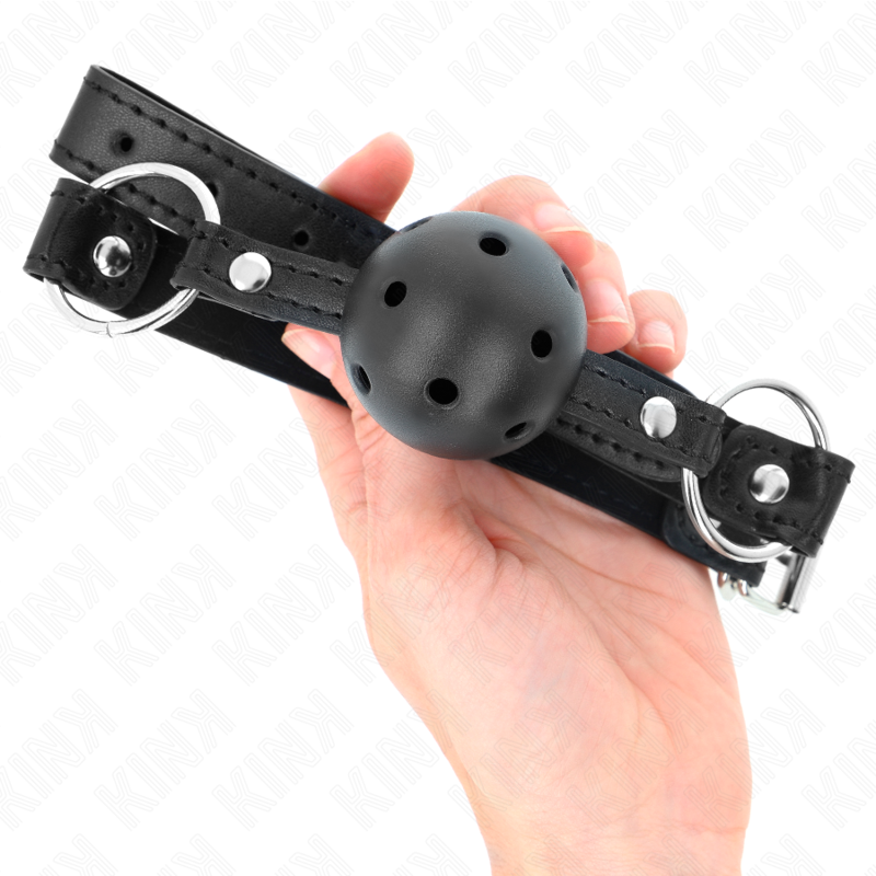 Gag Boule Creuse Noire 4,5cm - KINK
