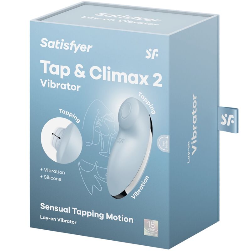 Vibromasseur Clitoridien Tap & Climax 2 Bleu - Satisfyer
