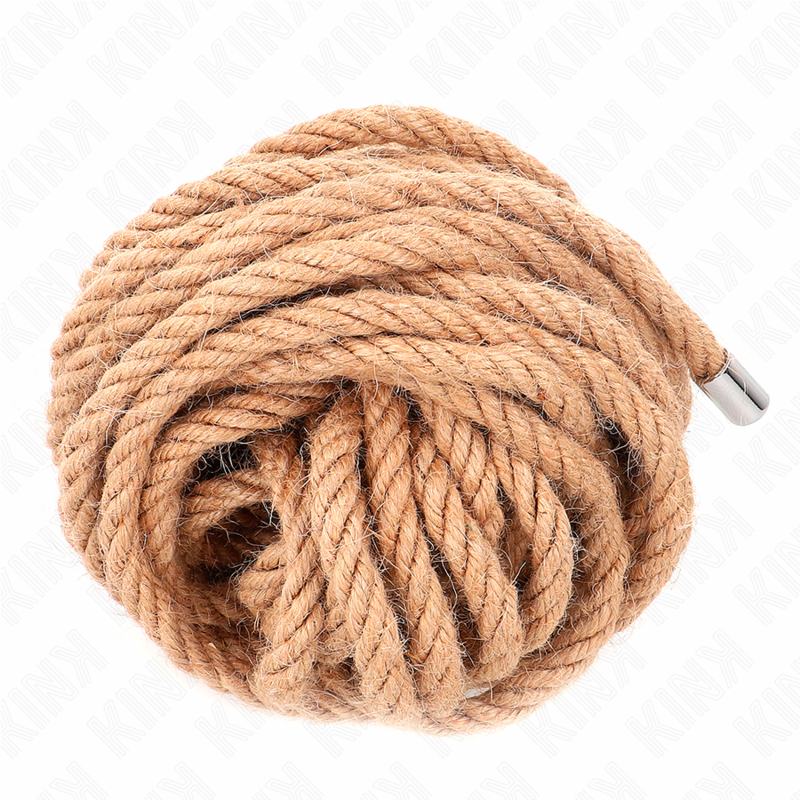 Kink - Corde Shibari en Chanvre 10m avec Embout Métallique