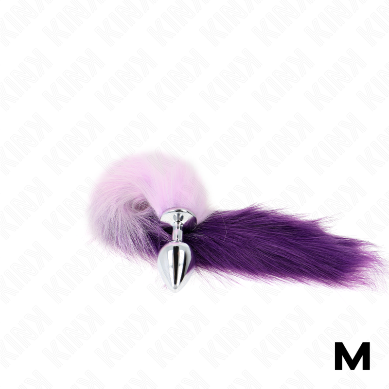 Plug Anal Queue de Renard Violet Synthétique 40 cm Taille M - KINK