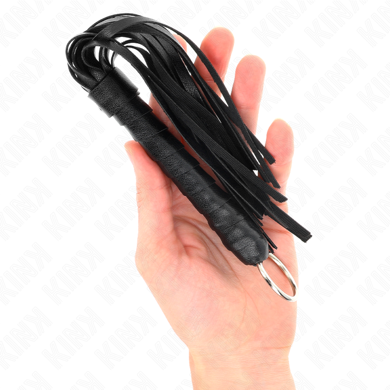 Kink - Mini Fouet BDSM Noir - 28 cm
