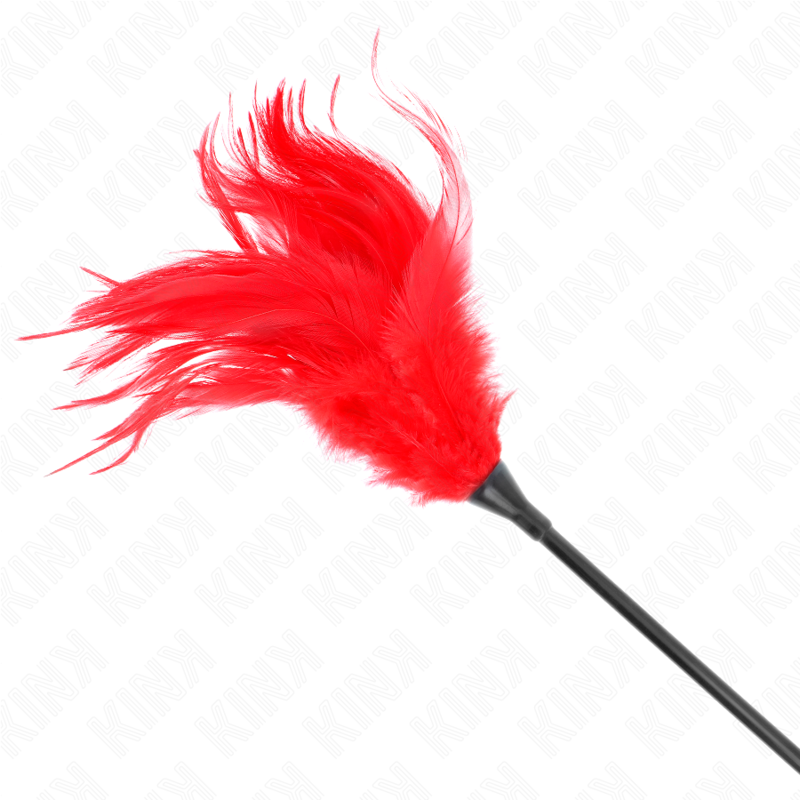 Plumeau Sensuel KINK Plumes Rouges 45cm - KINK - KINK IMPACT & TOUCH