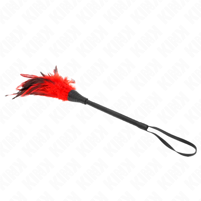 Plumeau Corne Tickle Rouge 36 cm - KINK - KINK IMPACT & TOUCH