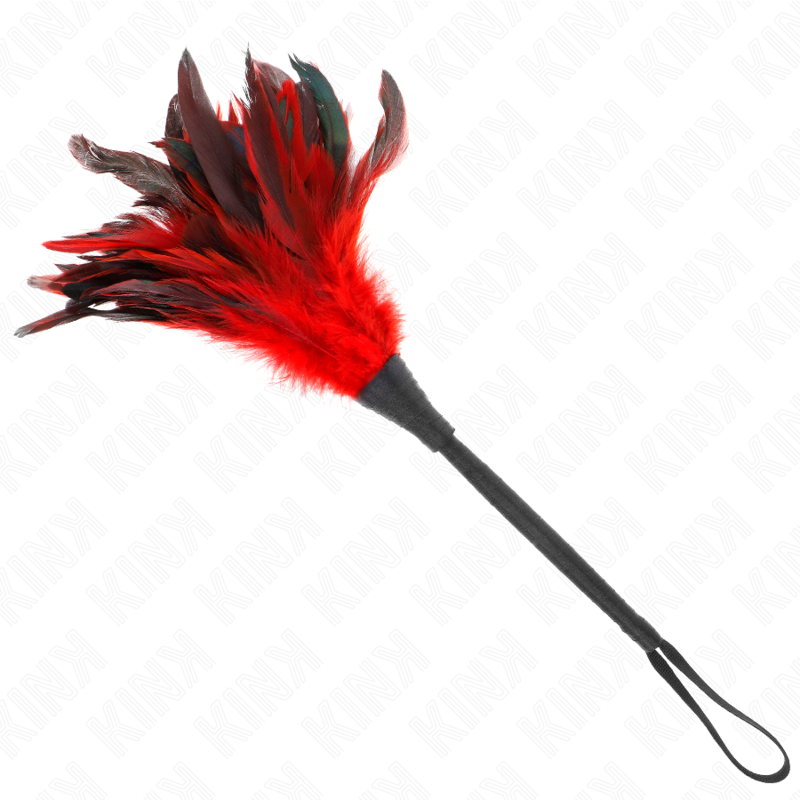 Plumeau Corne Tickle Rouge 36 cm - KINK - KINK IMPACT & TOUCH