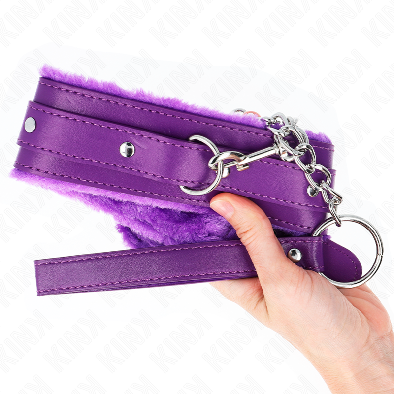 Collier BDSM avec Laisse 65cm Violet Restrictions - KINK - KINK COLLAR & GAG