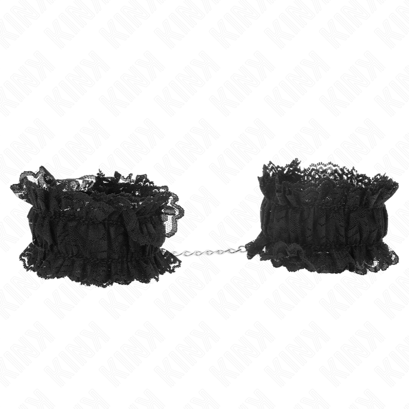 Attache-Poignets Élastiques Dentelle Noir - Kink - KINK WRIST RESTRAINT