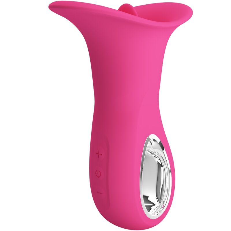 Vibrateur Oral Clyde Langue Vibrante 12 Fonctions Rose - Pretty Love