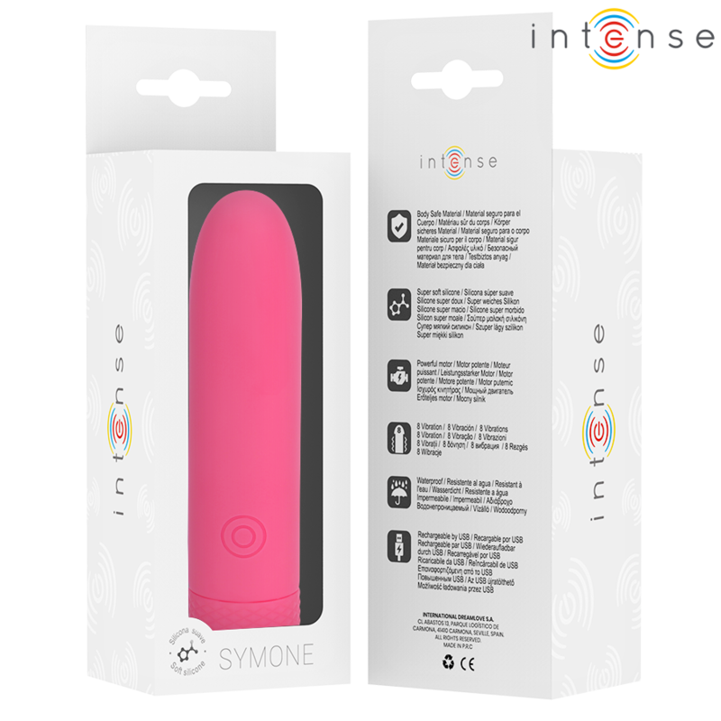 Stimulateur Bullet Symone Rose 8 Vibrations - Intense