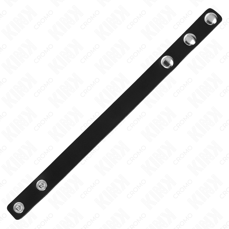 Anneau pénien en cuir avec pression 21,5 x 1,5 cm - Kink - KINK RING POWER
