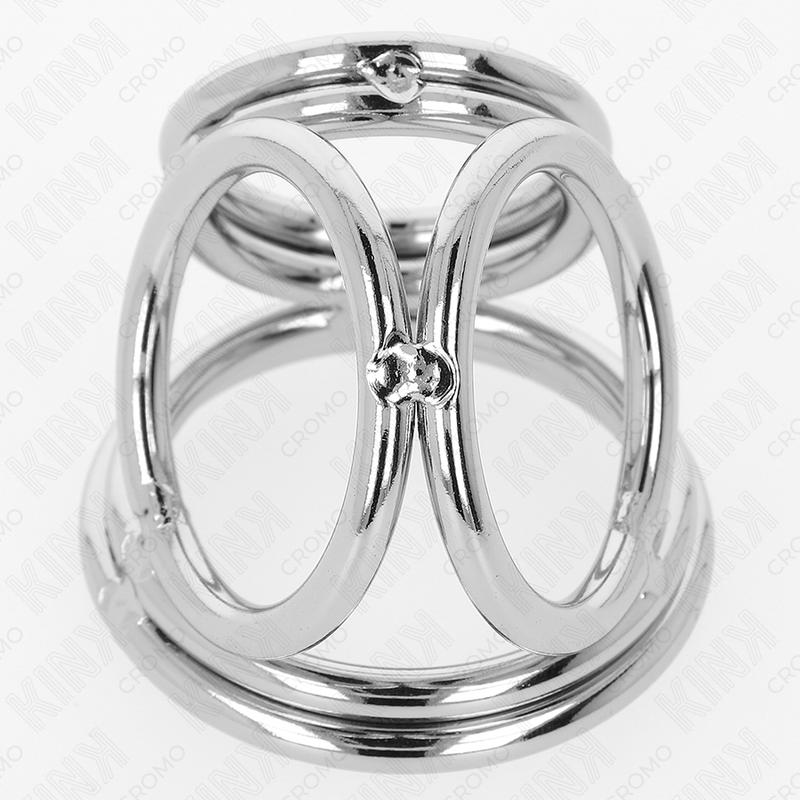 Anneau Pénien Métal Triple Chrome 3,8-5cm - KINK - KINK RING POWER