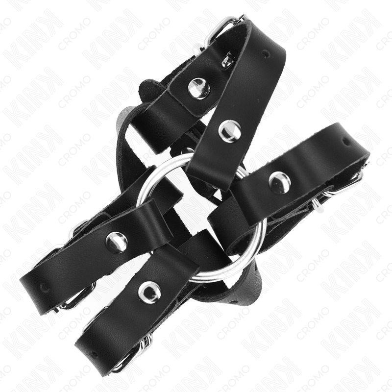 Anneau Pénien Sangles Réglables Cuir - KINK - KINK RING POWER