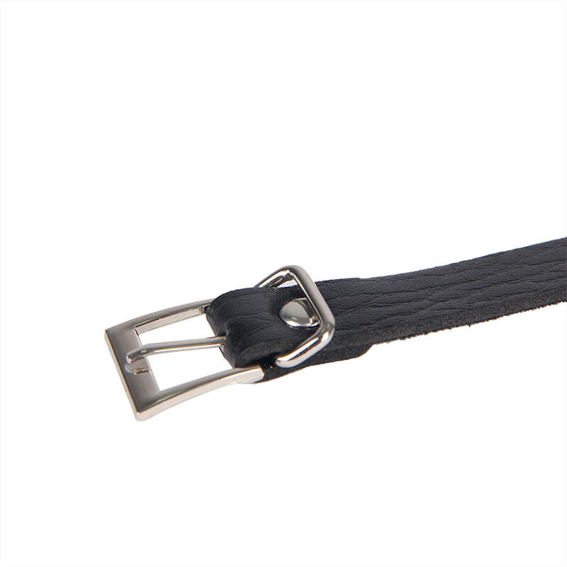 Ceinture punk bondage boucle métal noire taille unique - Subblime - SUBBLIME FETISH