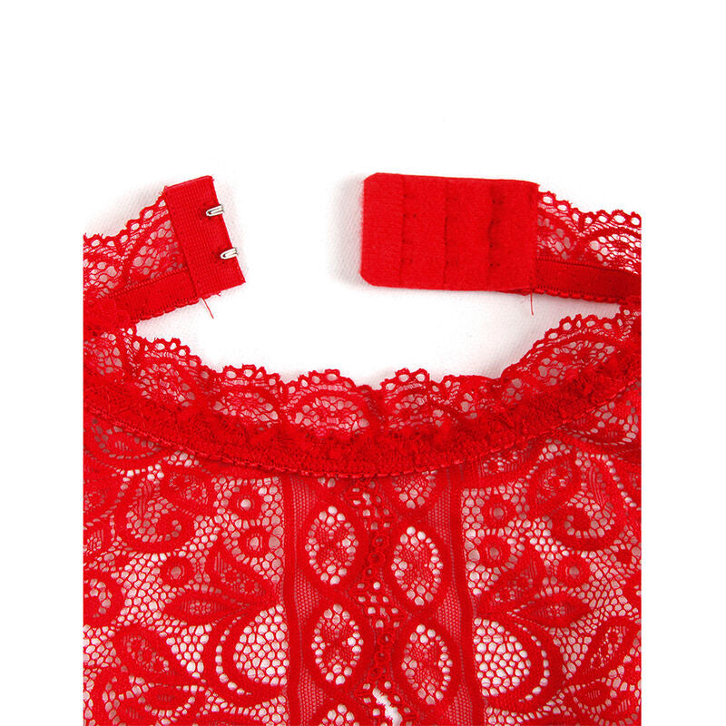 Body coupe ouverte rouge taille L/XL - Subblime - SUBBLIME BODYSTOCKINGS