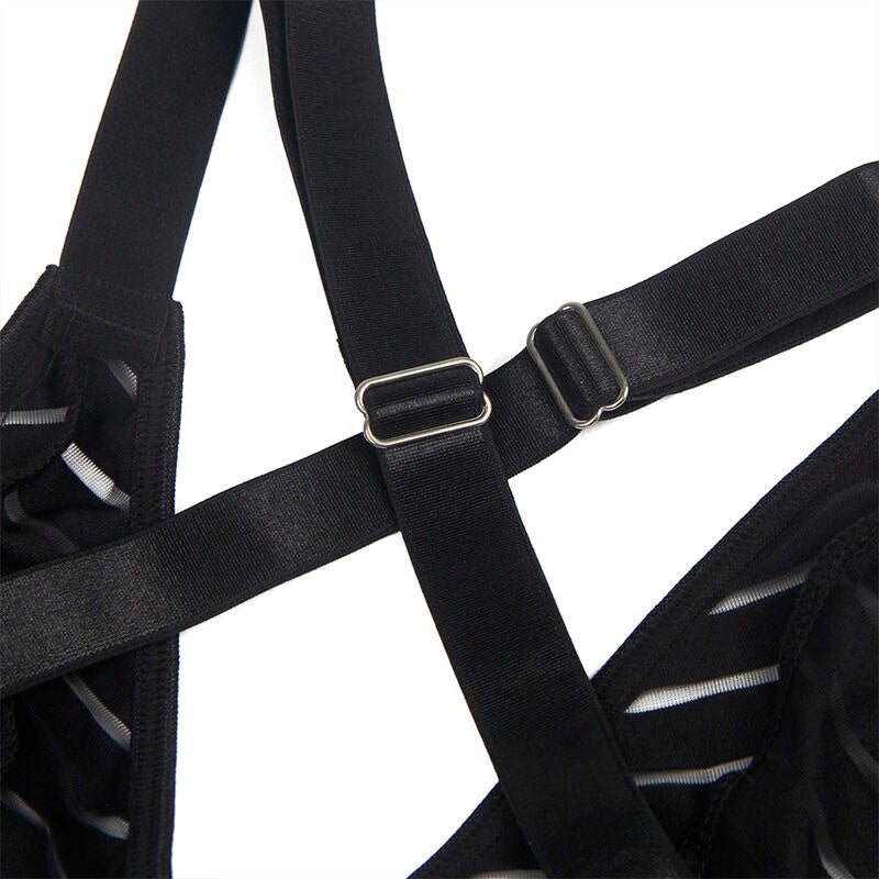 Body Strumpfhalter schwarz S/M - Subblime