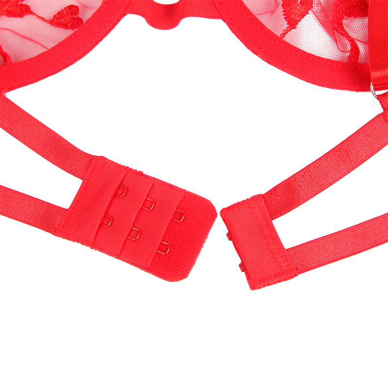 Ensemble lingerie imprimé cœur rouge S/M - Subblime