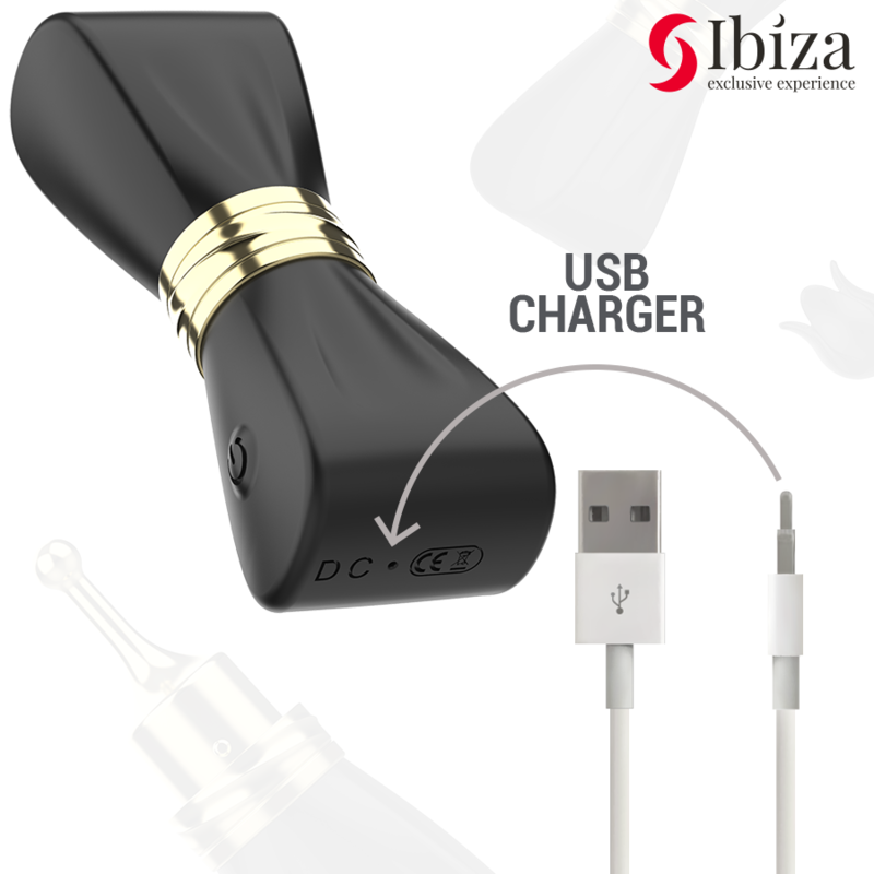 Stimulateur Clitoridien Ibiza Arc 3 Têtes Noir - Ibiza