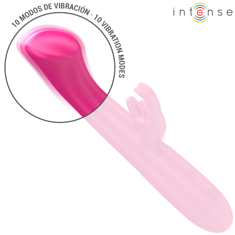 Vibromasseur Rabbit Julieta 18,6 cm Rose - Intense