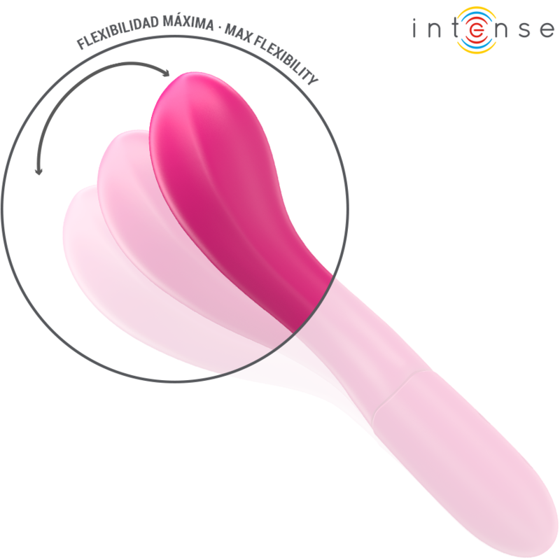 Vibromasseur Lisette 19 cm Souple Rose - Intense