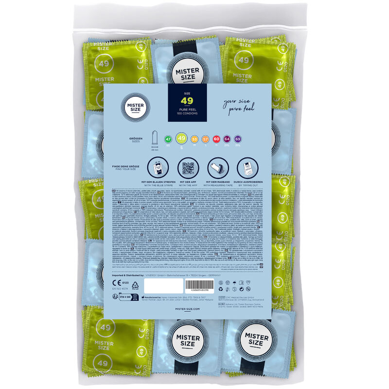 Préservatifs taille S 49 mm boîte de 100 - Mister Size - MISTER SIZE