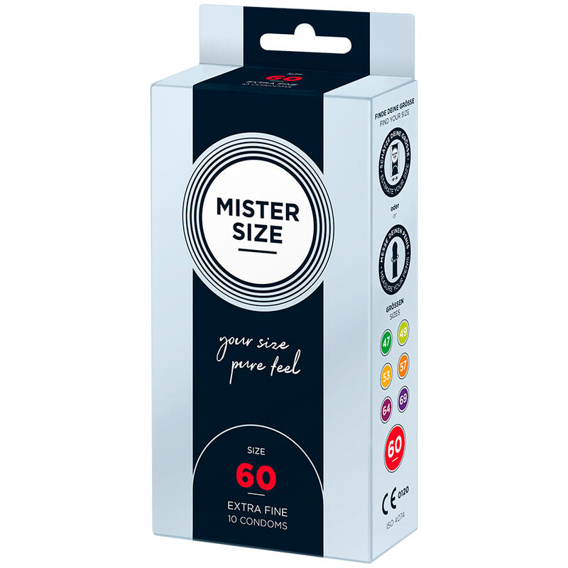 Mister Size – Préservatifs Grande Taille XL 60 mm Ultra Confort – 10 unités