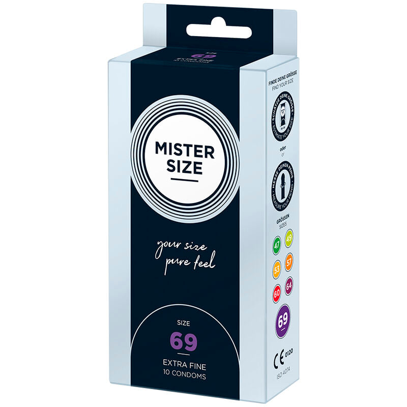 Mister Size – Préservatifs Grande Taille XXXL 69 mm Ultra Confort – 10 unités