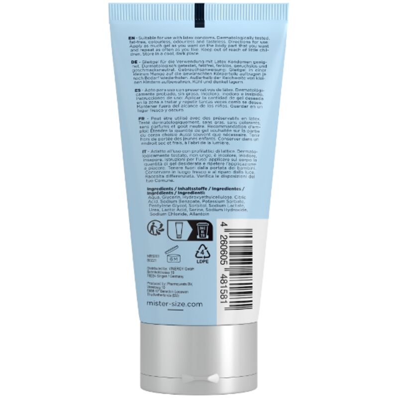 Mister Size - Lubrifiant Intime Naturel à base d’Eau BIOglide - 100 ml