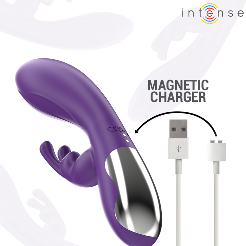 Vibrateur Rabbit Randall Silicone 10 Vibrations Violet - Intense