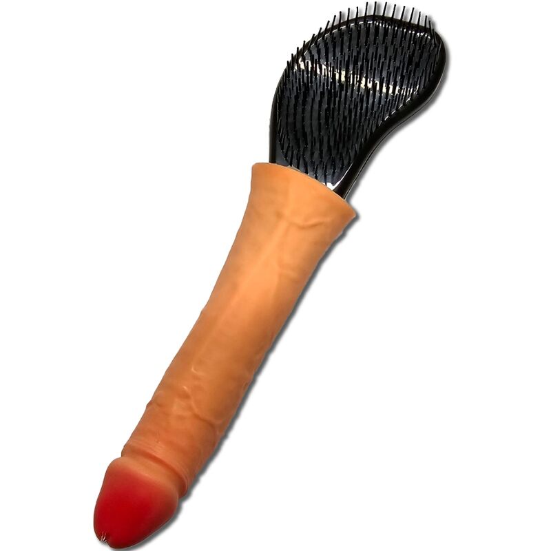 Brosse Cheveux Fantaisie Manche Pénis - Diablo Picante
