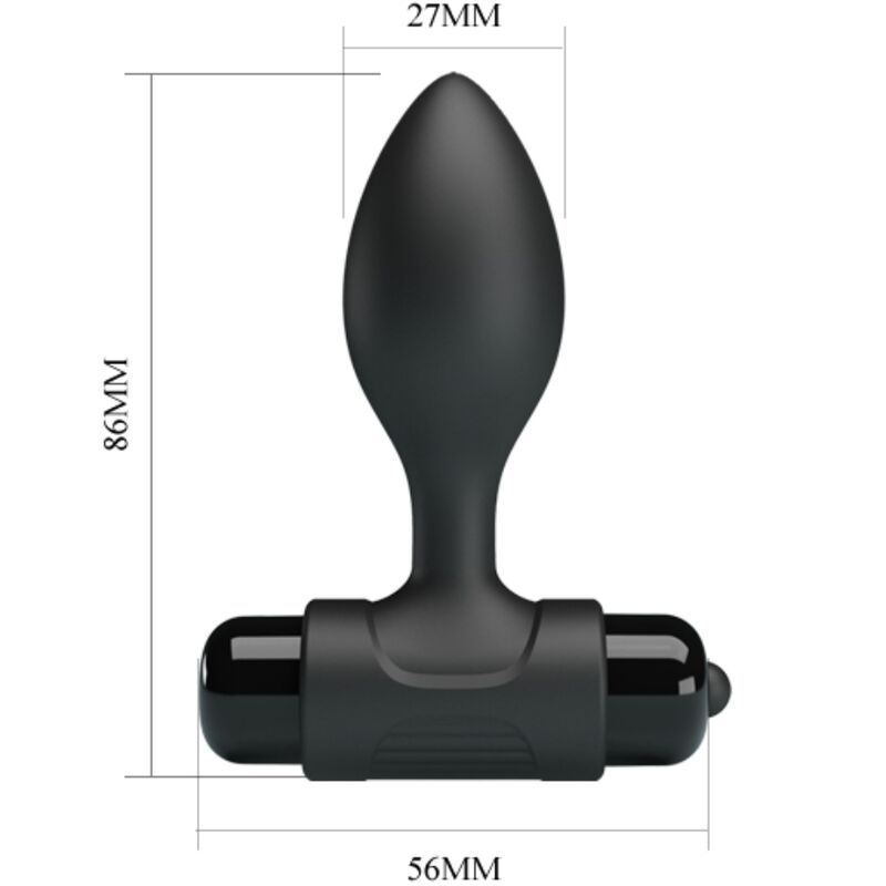 Plug Anal Vibrant Pretty Love Sensations Noir - Pretty Love