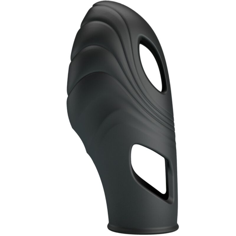 Stimulateur Doigt Vibrant Silicone Noir - Pretty Love