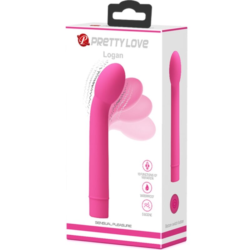 Vibrateur Point G Logan 10 Vibrations Rose - Pretty Love