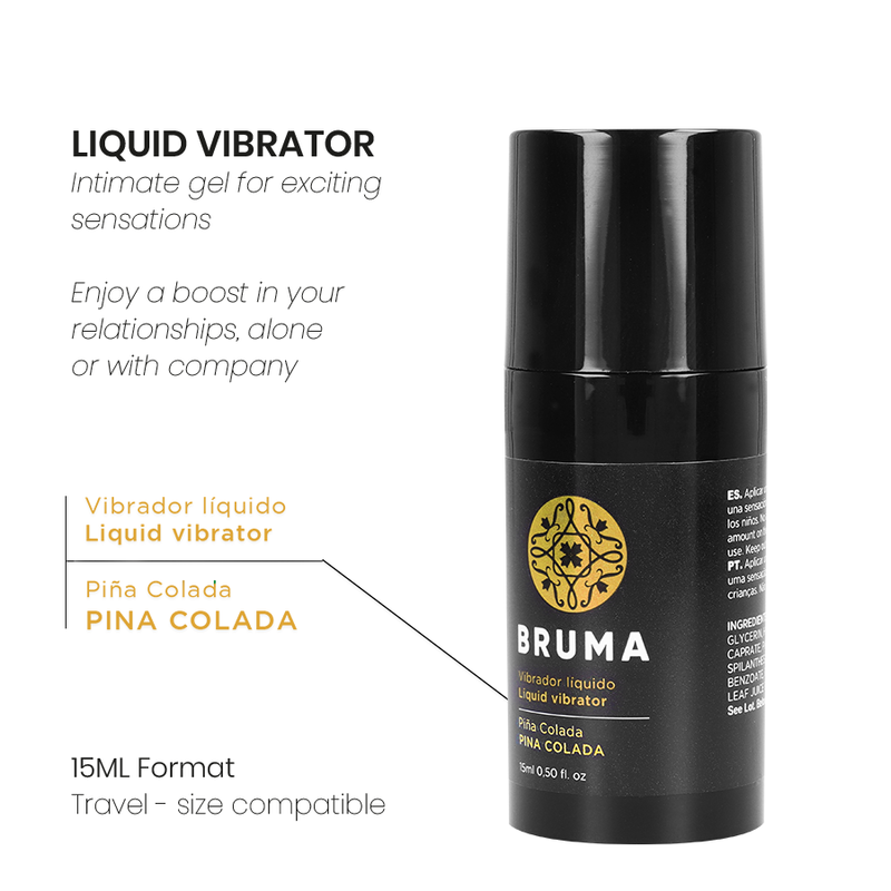 Gel Vibrant Bruma Liquide Ultra Glissant Pina Colada 15ml