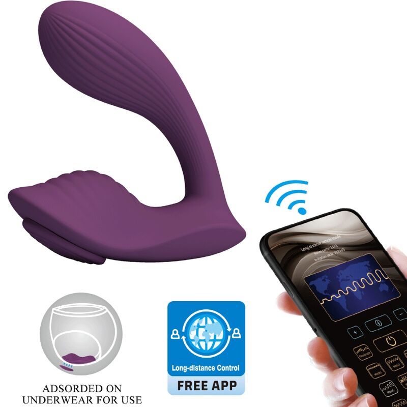 Vibromasseur Franz Connecté Violet - Pretty Love