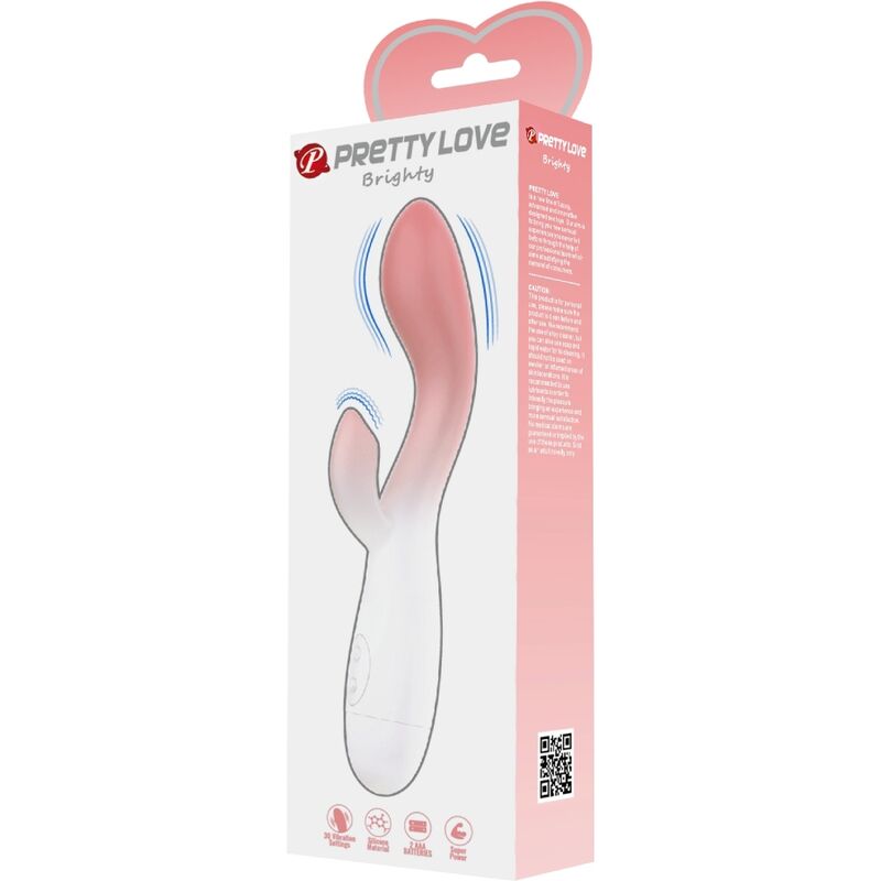 Vibrateur Double Pretty Love Lumineux Rose - Pretty Love