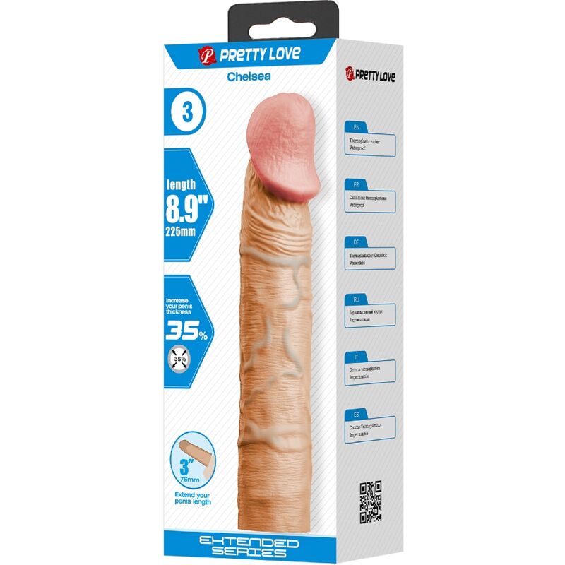 Extension Pénis Pretty Love Beige +7,6cm - Pretty Love
