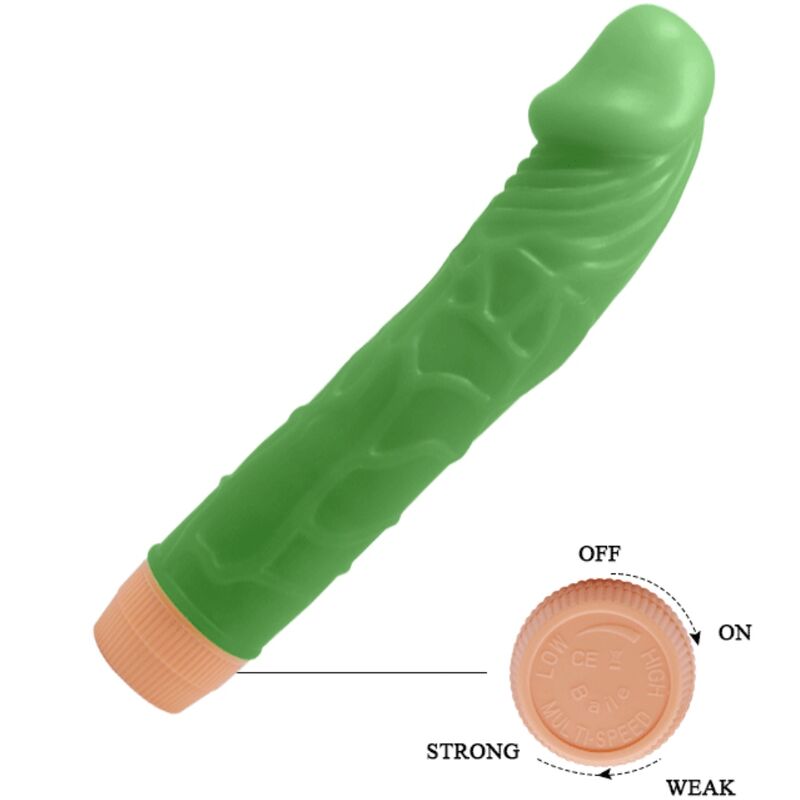 Baile - Vibromasseur Gode Réaliste Vert - 22,5 cm