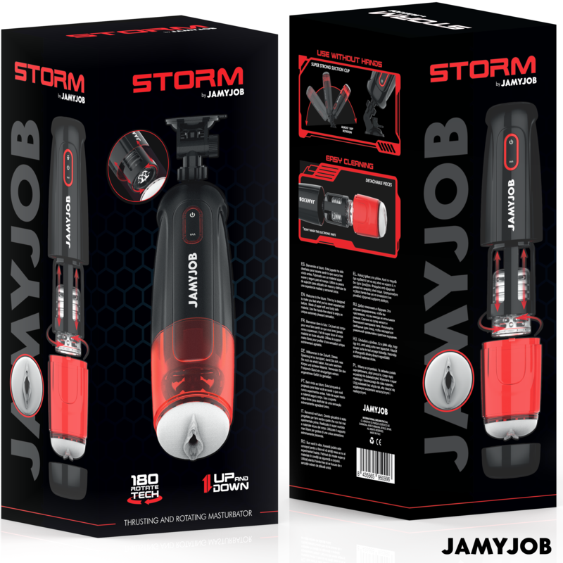 Masturbateur Storm 10 Modes Rotation et Poussée - JamyJob