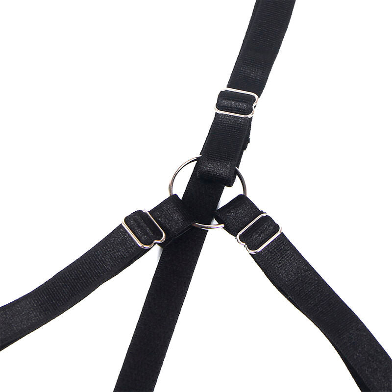 Schwarze Schleife Dessousset offene Cups S/M - Subblime