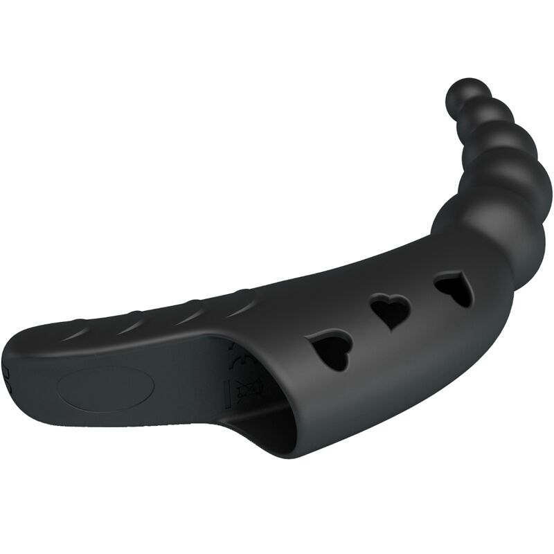 Doigt Vibrant Pretty Love 10 Modes Rechargeable Noir