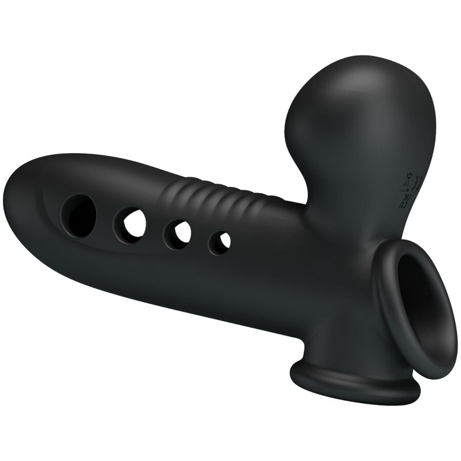 Gaine Pénis Gonflable Pretty Love Anneau Testiculaire Noir