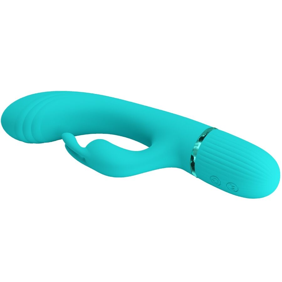 Vibromasseur Rabbit Scocco Turquoise - Pretty Love