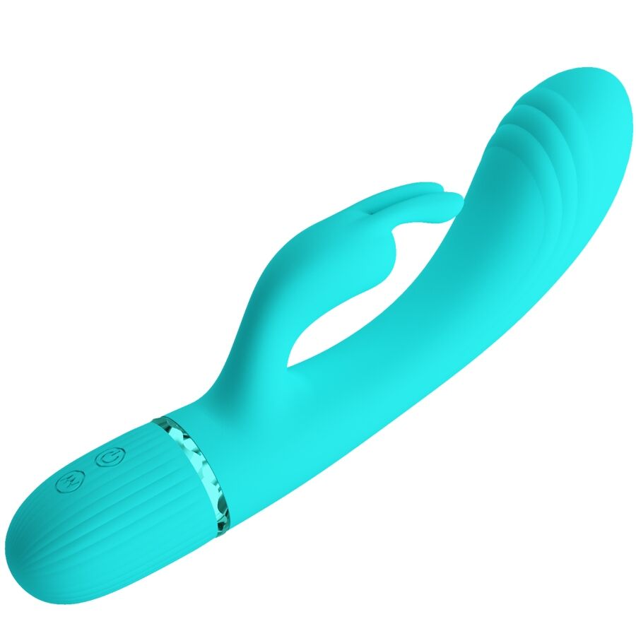 Vibromasseur Rabbit Scocco Turquoise - Pretty Love